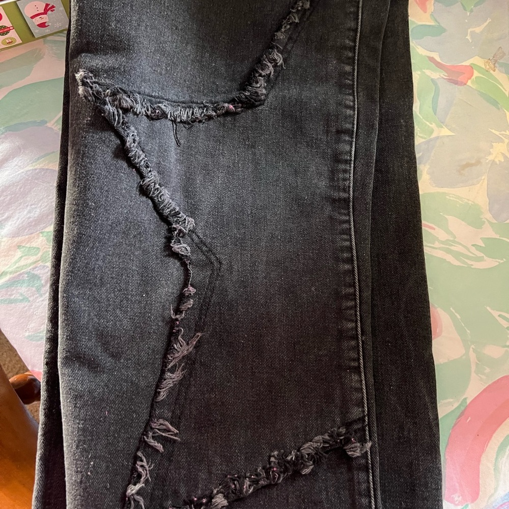 ⭐️⭐️ Cider Dark Denim Jeans with STAR design on legs